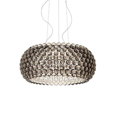 Caboche Plus Pendelleuchte Large / LED - Dimmbare Version / Ø 70 cm - Foscarini grau en plastikmaterial