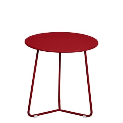 Cocotte Beistelltisch / Hocker - Ø 34 cm x H 36 cm - Fermob rot en metall