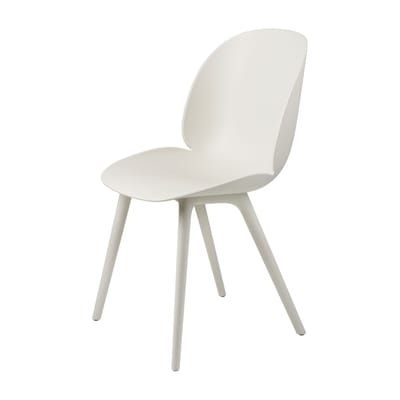 Beetle OUTDOOR Stuhl / Polypropylen - Gubi weiß en plastikmaterial