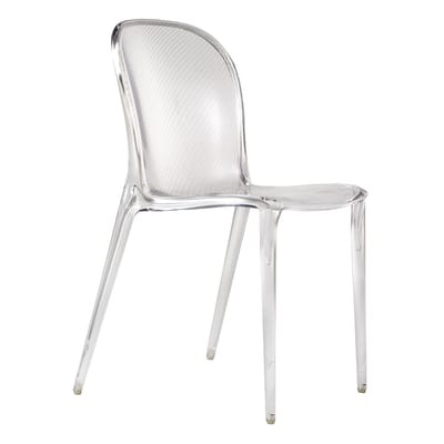 Thalya Stapelbarer Stuhl - Kartell transparent en plastikmaterial