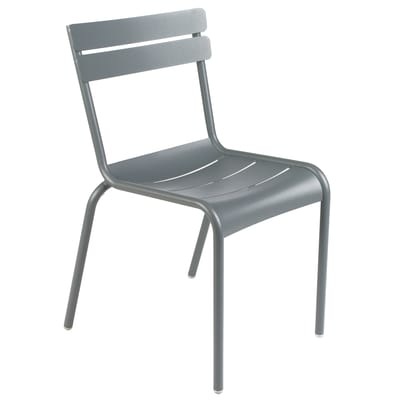 Luxembourg Stapelbarer Stuhl - Fermob grau en metall