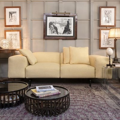 Kartell Largo Sofa 2-Sitzer senf
