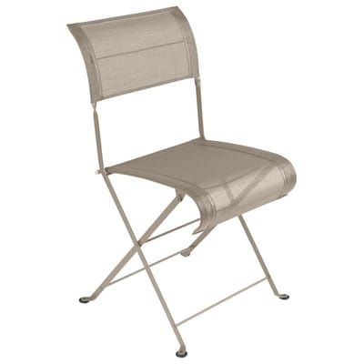 Dune Klappstuhl / Textilbespannung - Fermob braun/beige en metall/textil