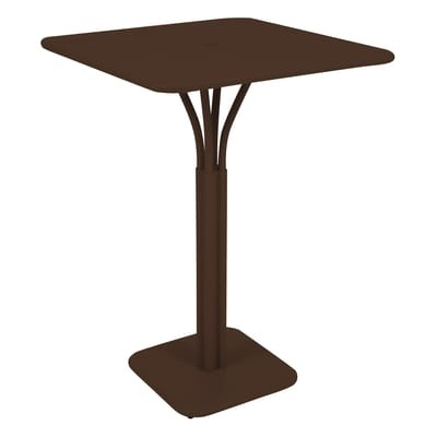 Luxembourg Stehtisch 80 x 80 x H 105 cm - Fermob braun en metall