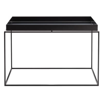 Tray Couchtisch H 35 cm - 60 x 60 cm - Hay schwarz en metall