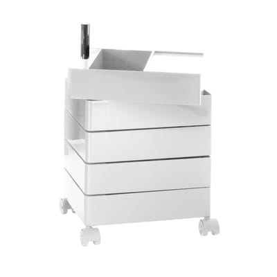 360° Rollcontainer 5 Schubladen - Magis weiß en plastikmaterial