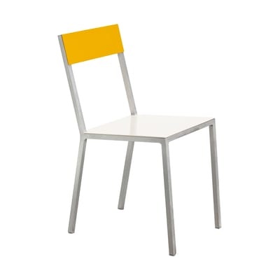 Alu Stuhl - valerie objects weiß/gelb en metall