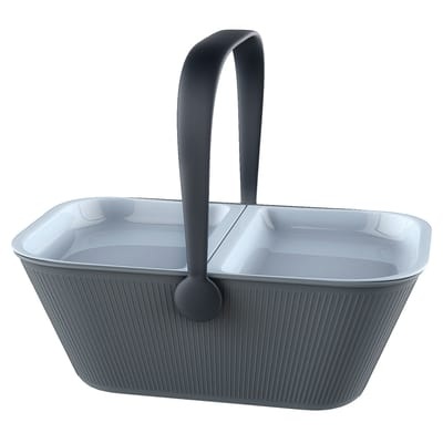 PetNic Korb - A di Alessi grau en plastikmaterial
