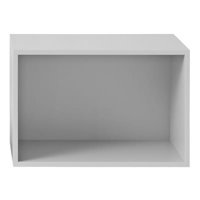 Stacked 2.0 Regal / Größe L - rechteckig - 65 x 43 cm / ohne Rückwand - Muuto grau en holz