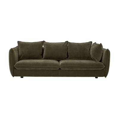 Sofa Austin textil grün / L 228 cm - Velours - Bloomingville grün en textil