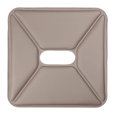 Sitzkissen / Kunstleder - für Hocker - Tolix braun/beige en leder