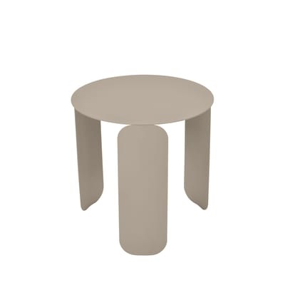 Bebop Couchtisch / Ø 45 cm - Fermob braun/beige en metall