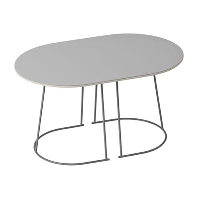 Airy Couchtisch / klein - 68 x 44 cm - Muuto grau en metall/holz