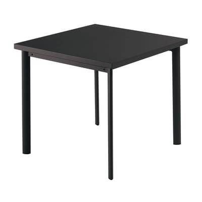 Star quadratischer Tisch / 70 x 70 cm - Emu schwarz en metall