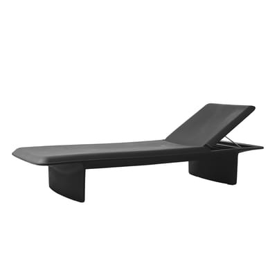 Ponente Sonnenliege / Kunststoff - Verstellbar - Slide schwarz en plastikmaterial