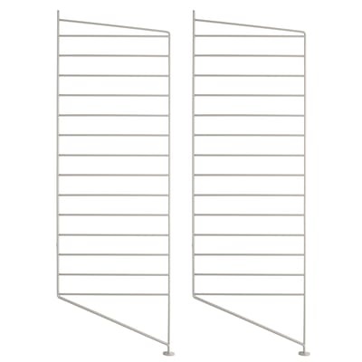 String® System Seitenelement / H 85 x T 30 cm - 2er-Set - String Furniture beige en metall