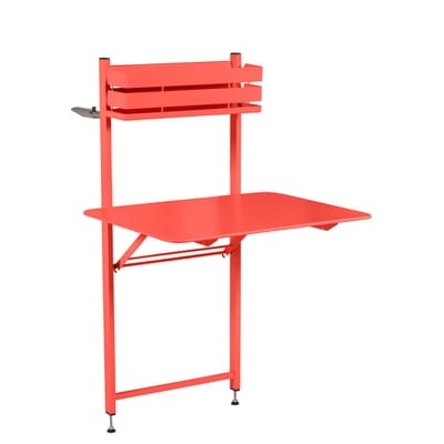 Balcon Bistro Klapptisch / Klappbar - 77 x 64 cm - Fermob rot en metall