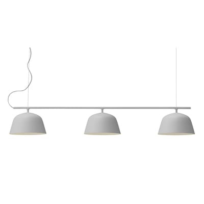 Ambit Rail Pendelleuchte / L 126 cm - Muuto grau en metall