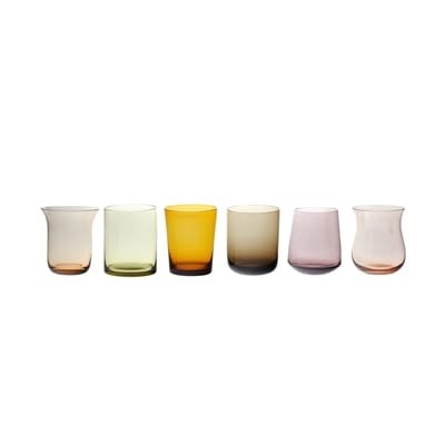 Glas Tumb glas bunt / 6er-Set - Bitossi Home bunt en glas