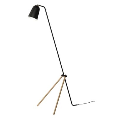 Giraffe Stehleuchte - Frandsen schwarz/holz natur en metall/holz