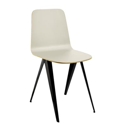 Sanba Stuhl / 40 x 50,5 cm - Serax weiß en metall/holz