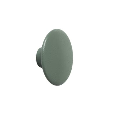 The Dots Wood Wandhaken / Größe XS - Ø 6,5 cm - Muuto grün en holz
