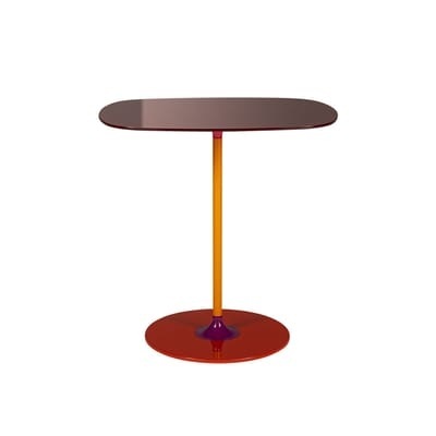 Thierry Tables d'appoint / 33 x 50 x H 50 cm - Glas - Kartell rot en glas