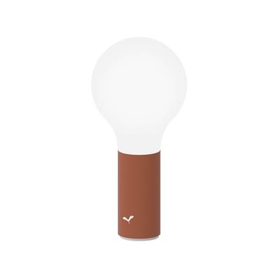 Aplô LED Lampe ohne Kabel - Fermob rot en metall