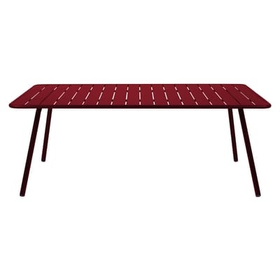 Luxembourg rechteckiger Tisch für 8 Personen - L 207 cm - Fermob rot en metall