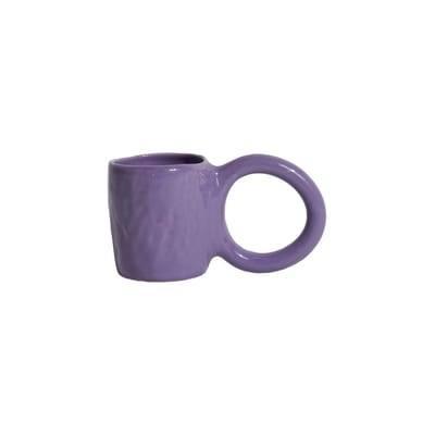 Donut Medium Kaffeetasse / Ø 8 x H 9 cm - Petite Friture violett en keramik