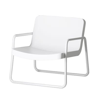 Time out Lounge Sessel / stapelbar - Serralunga weiß en plastikmaterial