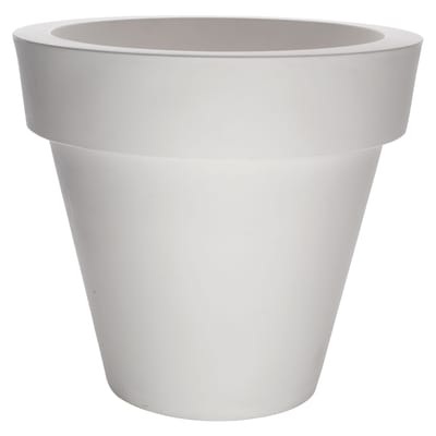Vas-One Blumentopf - Serralunga weiß en plastikmaterial