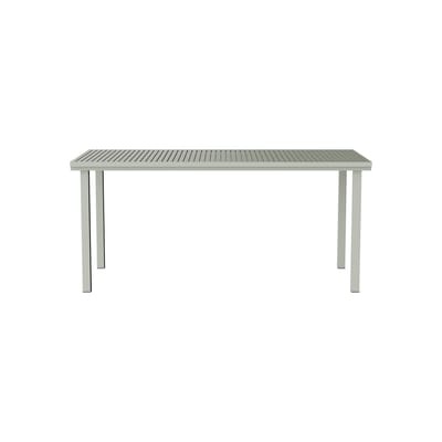 rechteckiger Tisch 19 Outdoors metall grau / 167,5 x 80,5 cm - Aluminium - NINE grau en metall