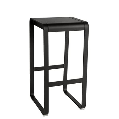 Bellevie Barhocker / H 75 cm - Aluminium - Fermob schwarz en metall