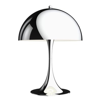 Panthella 320 Tischleuchte / Ø 32 x H 43,8 cm - Metall / Verner Panton, 1971 - Louis Poulsen grau/silber/metall en metall