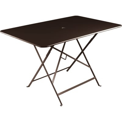 Bistro Klapptisch / zusammenklappbar - 117 x 77 cm - für 6 Personen - Fermob orange en metall