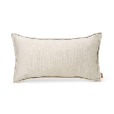 Desert Outdoor-Kissen / Plastikflaschen-Recycling - 53 x 28 cm - Ferm Living weiß en textil