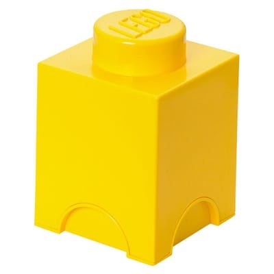 Room Copenhagen LEGO® Storage Aufbewahrungsbox Brick 1 gelb