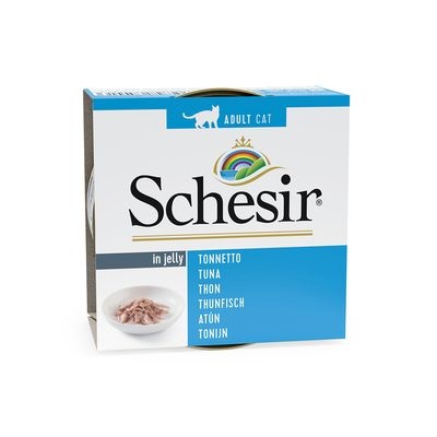 20 + 4 gratis! 24 x 85 g Schesir in Gelee - Thunfisch mit Schinken