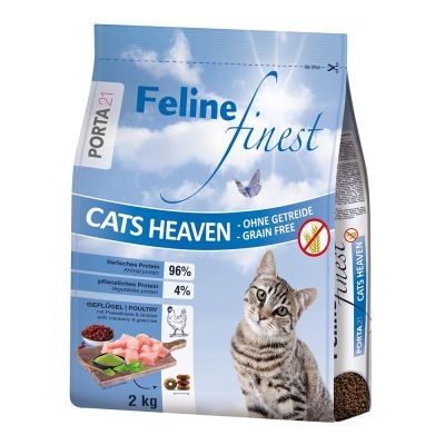 Sparpaket: 2 x 10 bzw. 2 kg Porta 21 Katzentrockenfutter - Feline Cats Heaven (2 x 10 kg)
