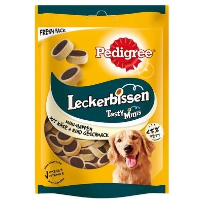Pedigree Leckerbissen - Mini-Happen Käse & Rind (140 g)