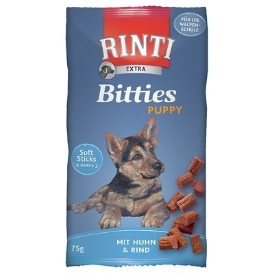RINTI Extra Bitties Puppy Huhn - 75 g (Huhn & Ente)