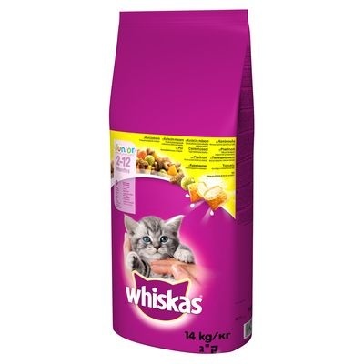 Sparpaket: 2 x Whiskas Trockenfutter - Junior (2 x 1,9 kg)