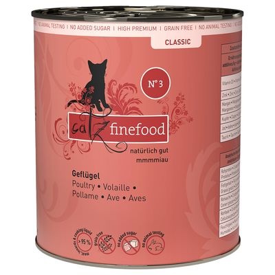 catz finefood Dose 6 x 800 g - Geflügel