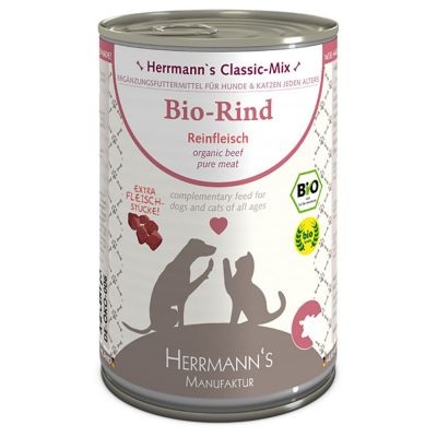 Herrmann´s Reinfleisch 1 x 400 g - Bio Rind Pur