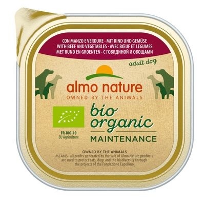 Mixpaket: Almo Nature BioOrganic Maintenance 27 x 300 g - Bio Huhn, Bio Rind und Bio Kalb