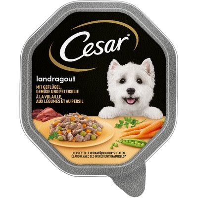 Megapack Cesar Schale 28 x 150 g - Landküche mit Pute und Rind in Sauce