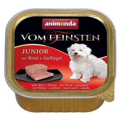 Sparpaket Animonda vom Feinsten 24 x 150 g - Junior: Geflügel & Putenherzen