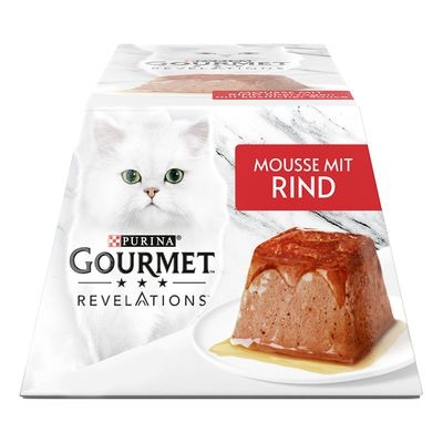 Gourmet Revelations Mousse Katzenfutter 4 x 57 g - Rind
