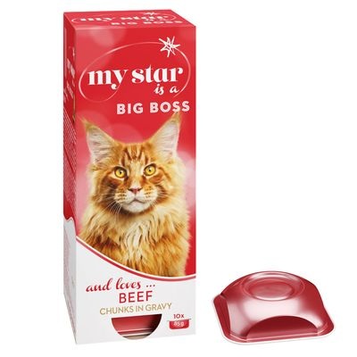 My Star Häppchen in Sauce Sparpaket - 30 x 85 g - Big Boss liebt Rind